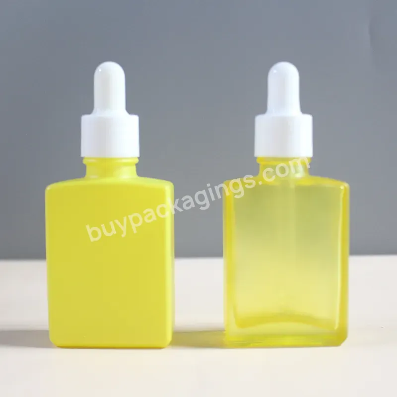 Luxury Frosted 10 Ml 15ml 50ml 100ml Clear Glass Dropper Essential Oil Bottle 30ml 60ml 120ml