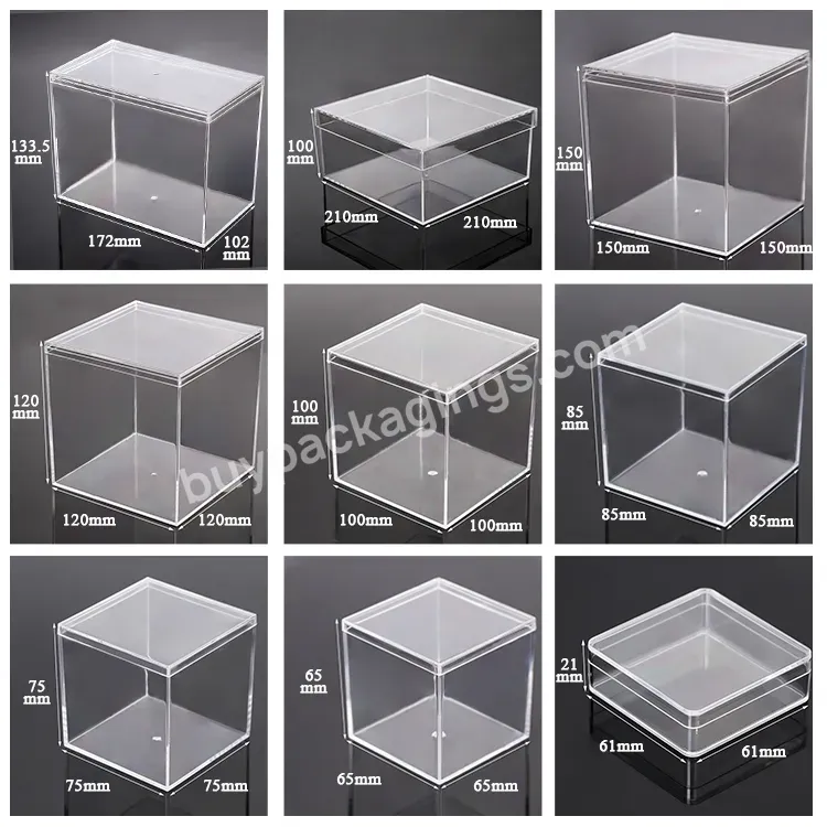 Luxury Gift Boxes For Gift Sets With Lids Jewelry Flowers Gift Box Acrylic Custom Clear Transparent Boxes Funko Pop Protectors