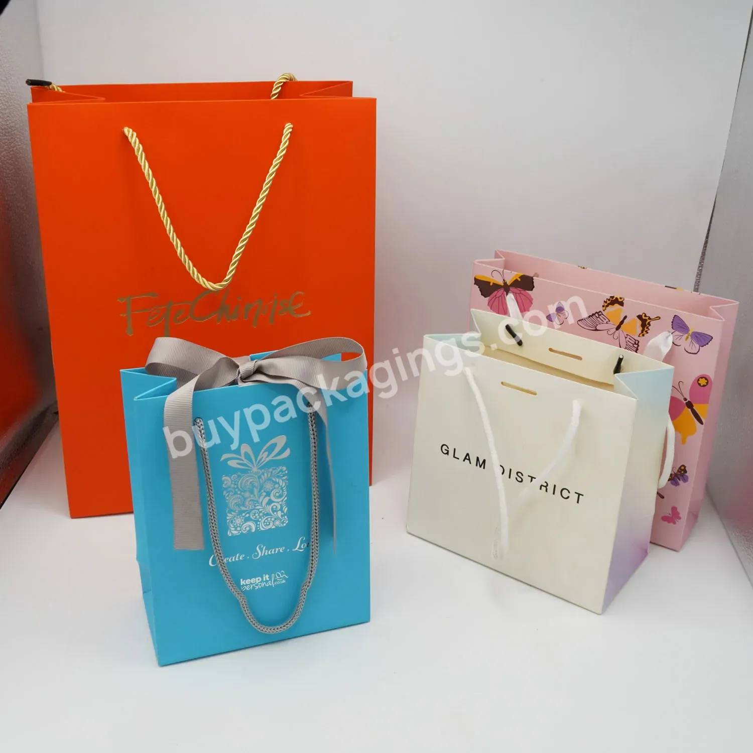 Luxury Gift Paper Handbags Packaging Candy Cookie Stripe Christmas Tree Storage Bag