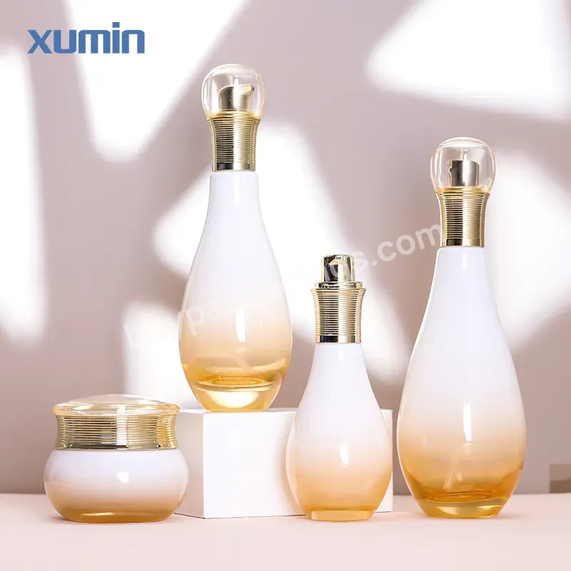 Luxury Glass 50ml Cosmetic Jars With Lids 350ml Glass Bottle Skin Care Lotion Bottle 250ml For Cosmetic Bottle