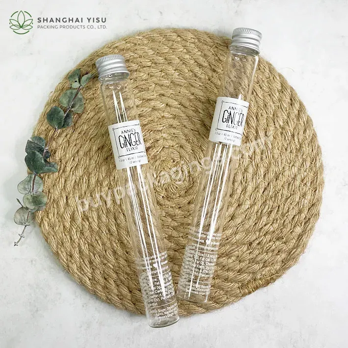 Luxury Glass Vials Gift Box Set 30ml 40ml 50ml 80ml Miniature Glass Test Tubes Bottle With Screw Aluminum Cap