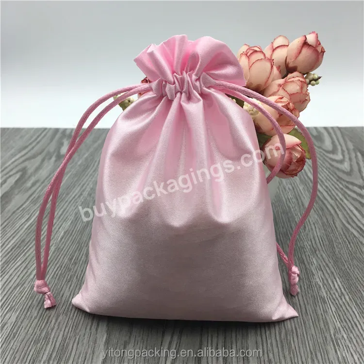 Luxury Glossy Satin Bag Jewelry Gift Hair Extensions Handbags