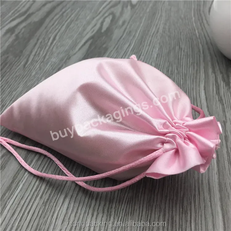 Luxury Glossy Satin Bag Jewelry Gift Hair Extensions Handbags