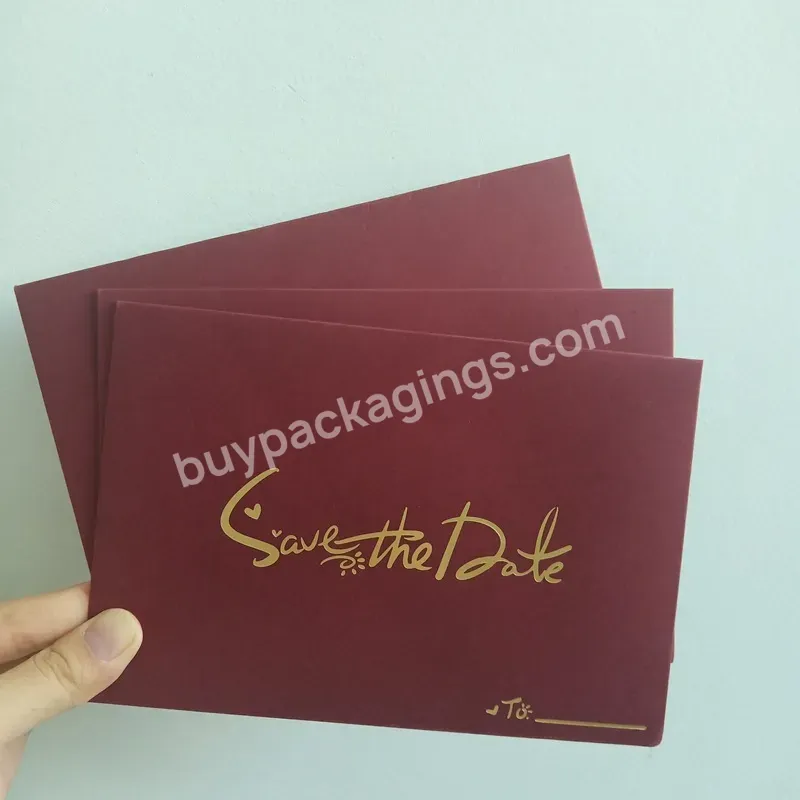 Luxury Golden Foil Paper Envelope Classic Thank You Card Envelope Invitation Card Envelope