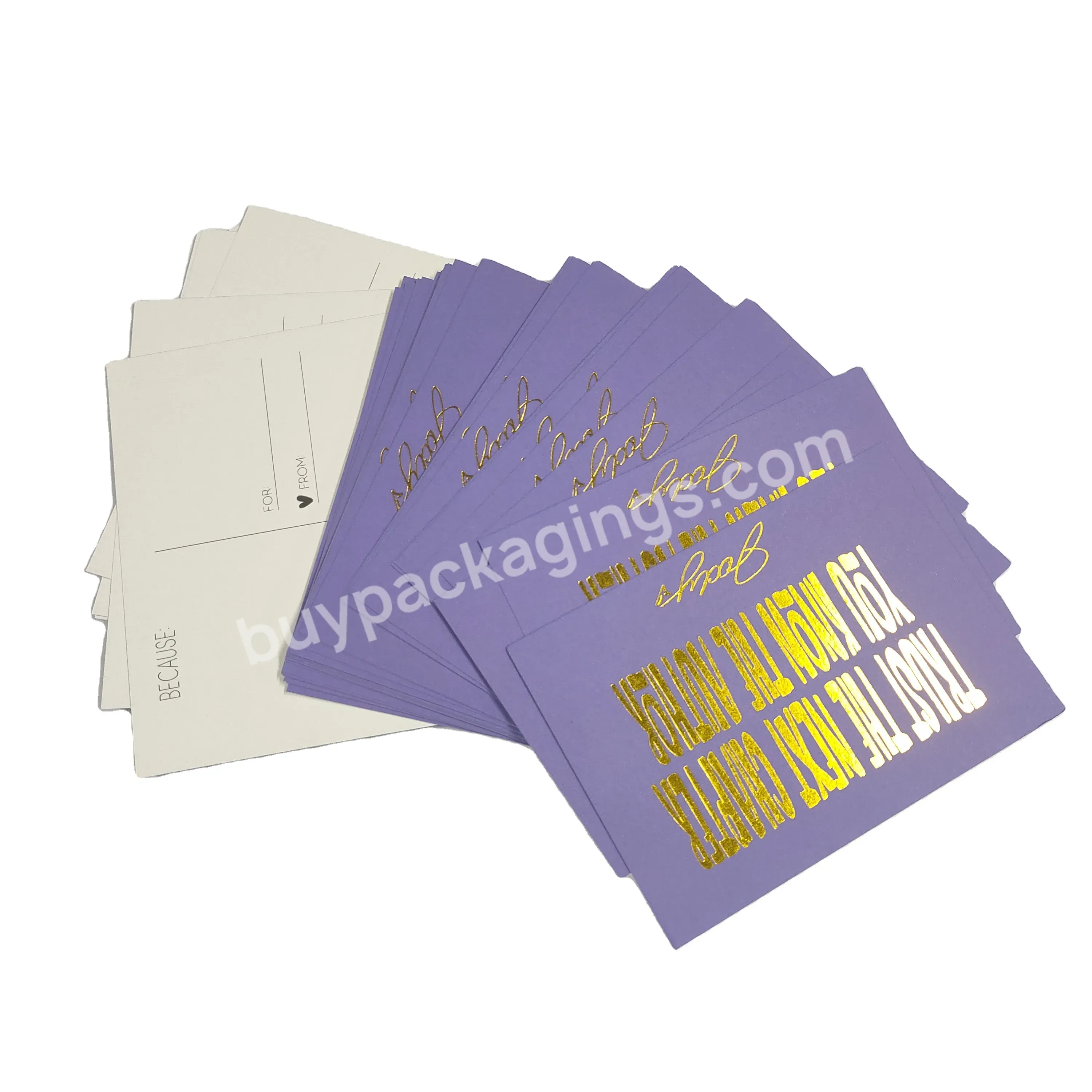 Luxury High Quality Paper Cards Custom Logo For Thank You Cards