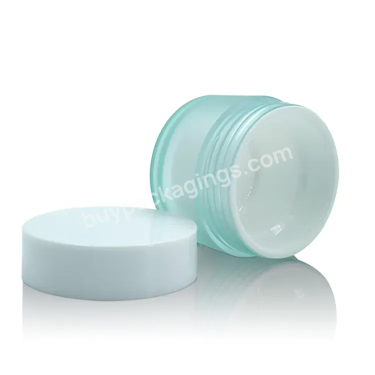 Luxury Manufacture Double 50g Wall Plastic Cosmetic Jar Body Butter Container Lortion Plastic Cream Jar With Lids