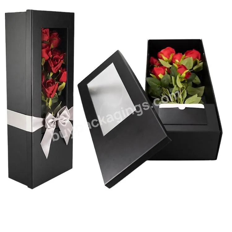 Luxury New Design Custom Bouquet Mom Flower Gift Boxes Rectangle Chocolate And Flower Box For Mother's Day For Flowers And Love