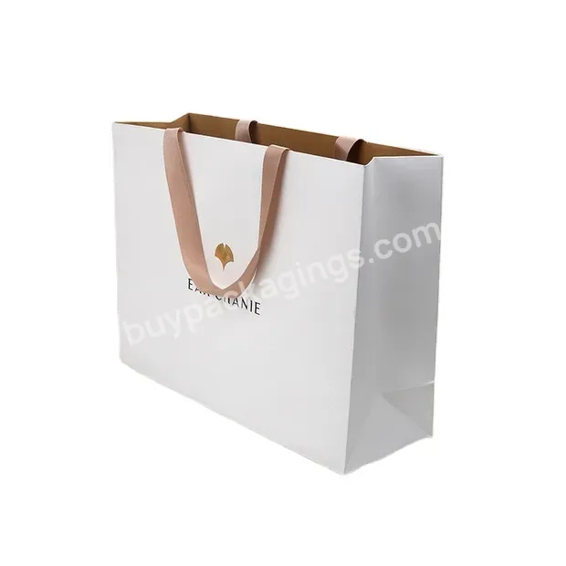 Luxury Packing Paper Bags Printed Custom Logo Clothing Shopping Jewelry Packaging Paper Bag