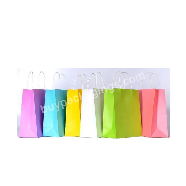 Luxury Paper Carrier Kraft Bags With Your Own Logo High Quality Customized Kraft Paper Bags For Retail