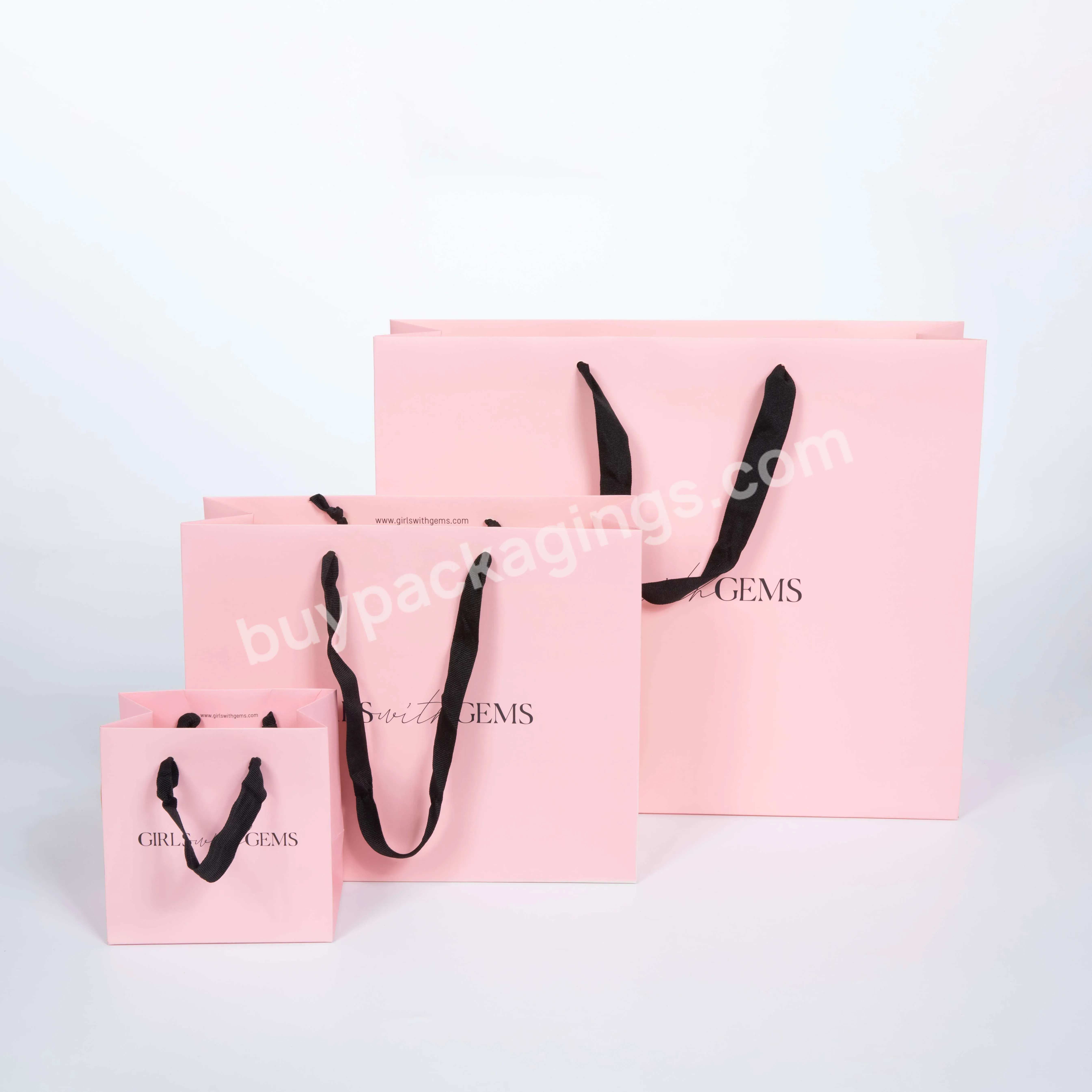 Luxury Paper Gift Bag Fashion Paper Packages For Shopping With Your Logo
