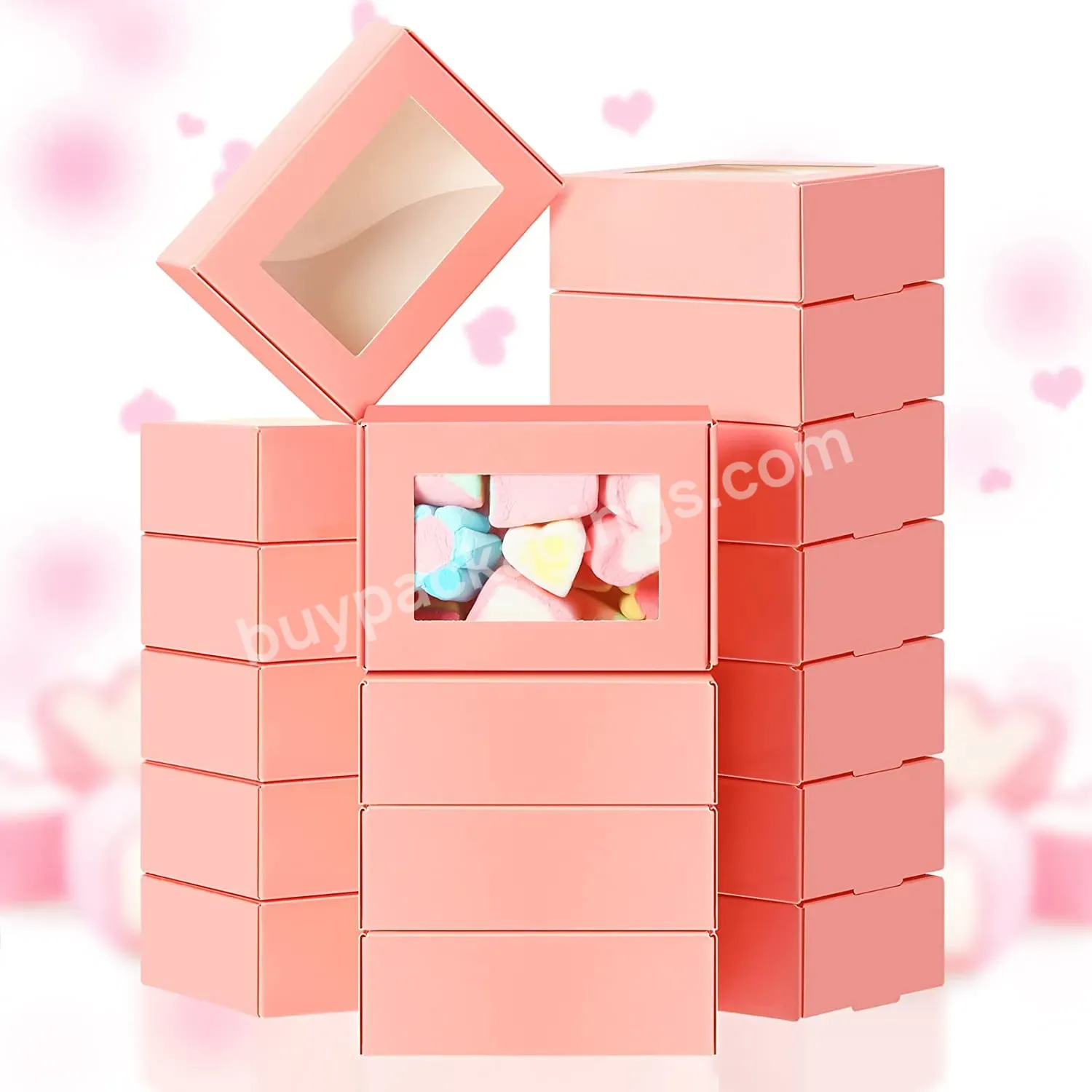 Luxury Party Favor Box Wedding Cupcake Packaging Bakery Boxes With Window