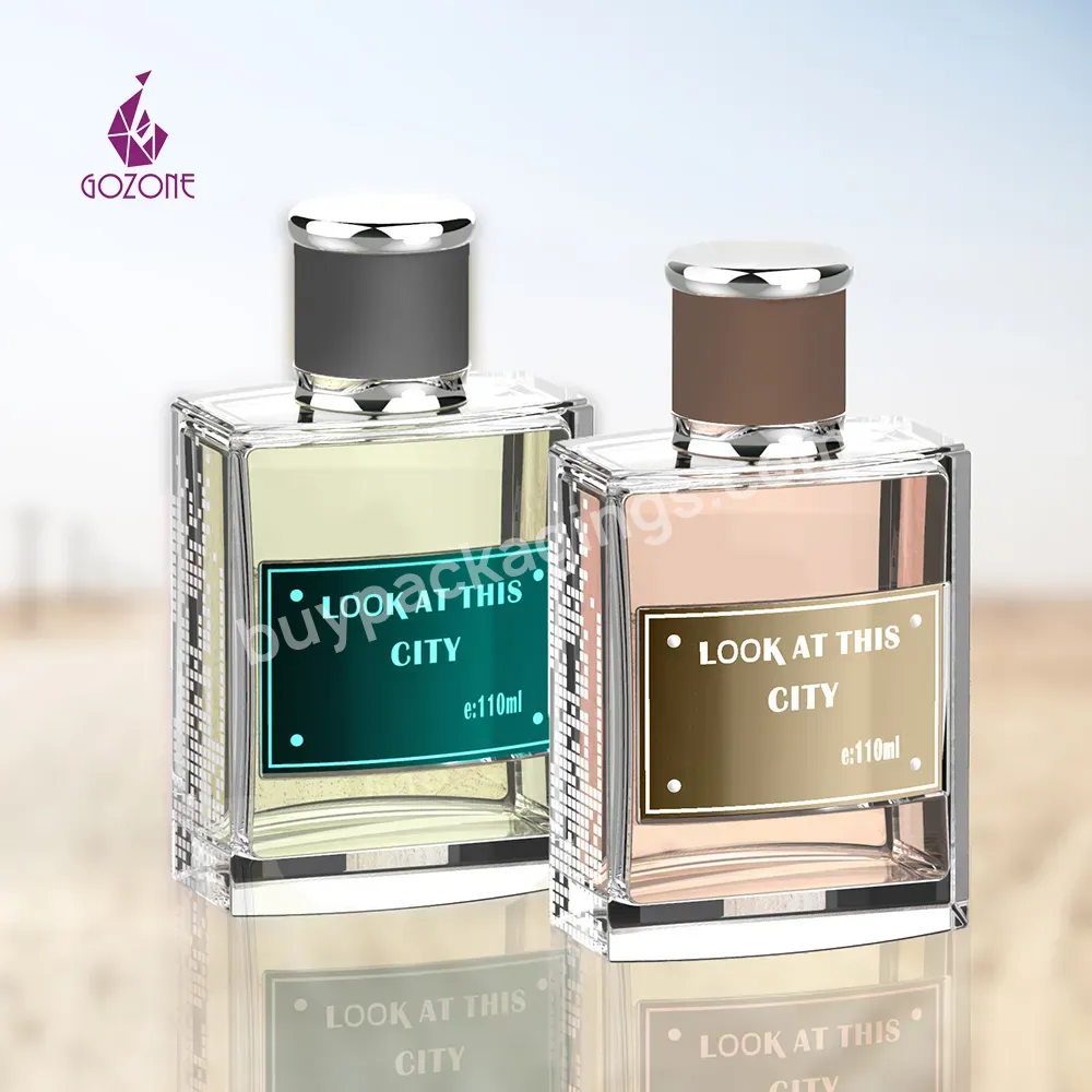 Luxury Perfume Bottle 100ml Empty Square Glass Perfume Bottle For Femme For Homme