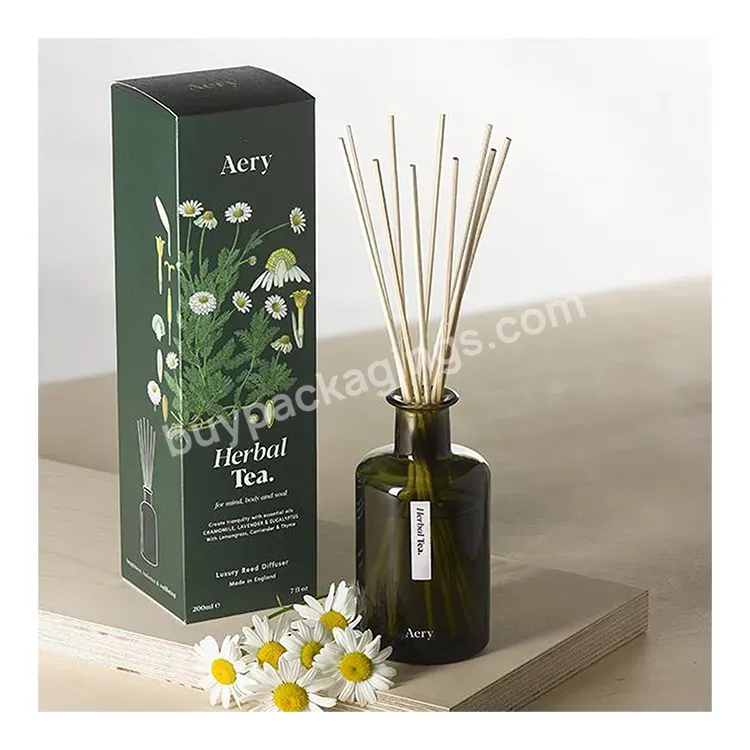 Luxury Perfume Candle Essential Aromatherapy Oil Reed Diffuser Glass Bottles Gift Empty Packaging Boxes And Stickers