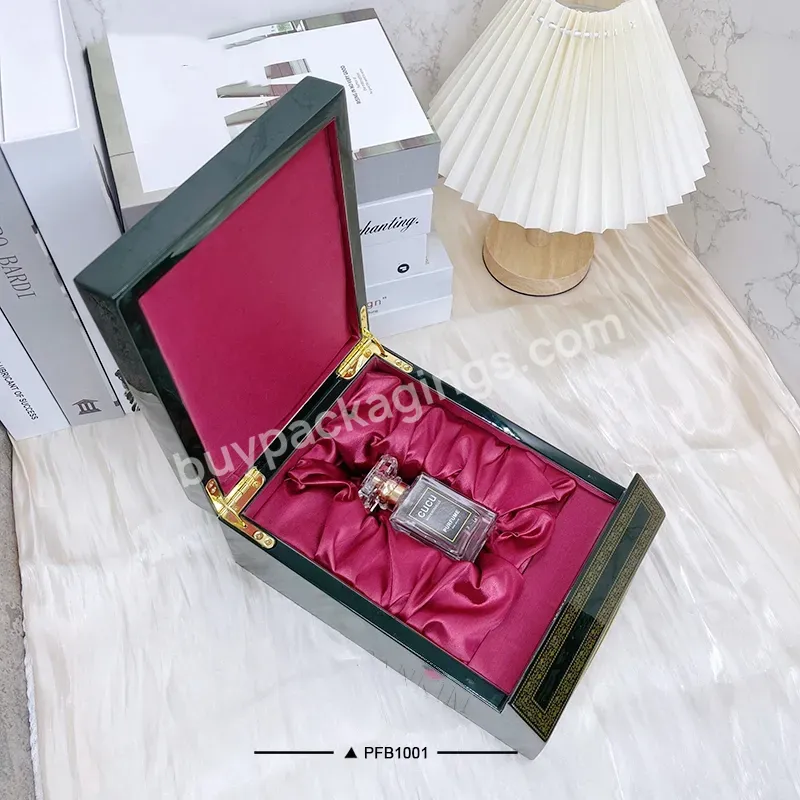 Luxury Perfume Leather Box Black Leather Perfume Box Leather Box For Perfume