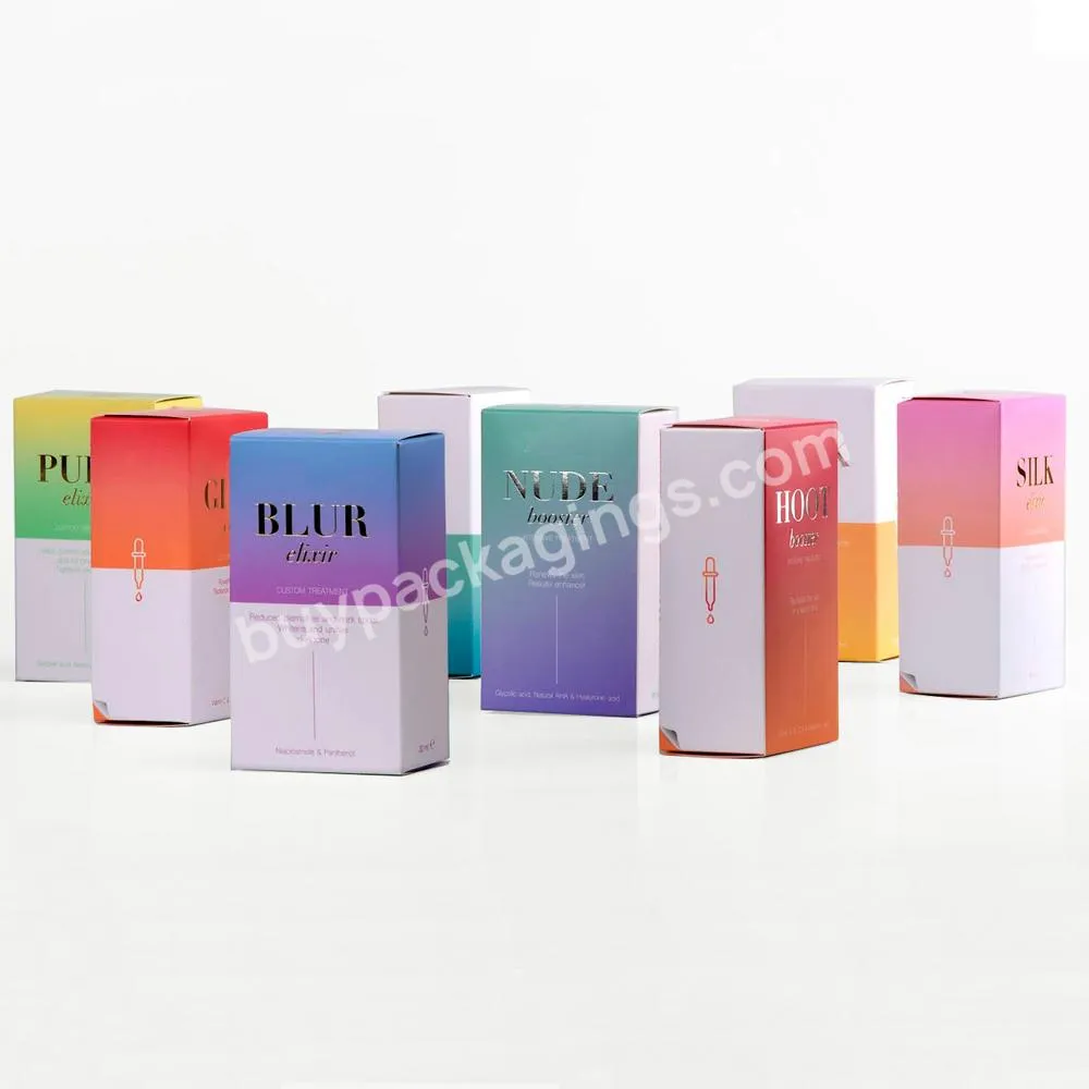 Luxury Personal Logo Empty Skincare Bottle Skin Care Cosmetic Box Packaging