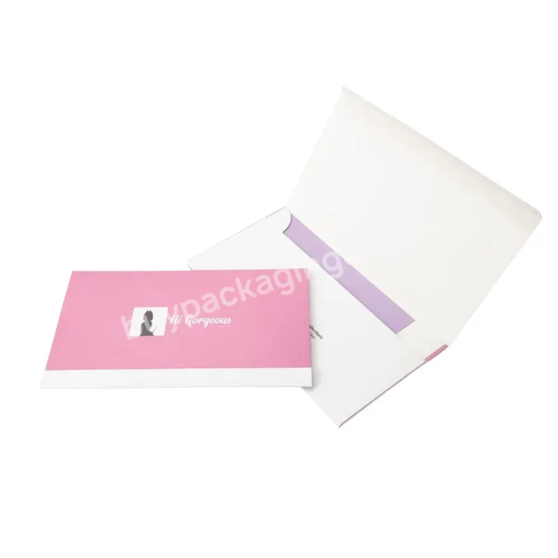 Luxury Pink Thank You Cards Custom With Logo And Envelope Gift Card Envelope Box With Logo