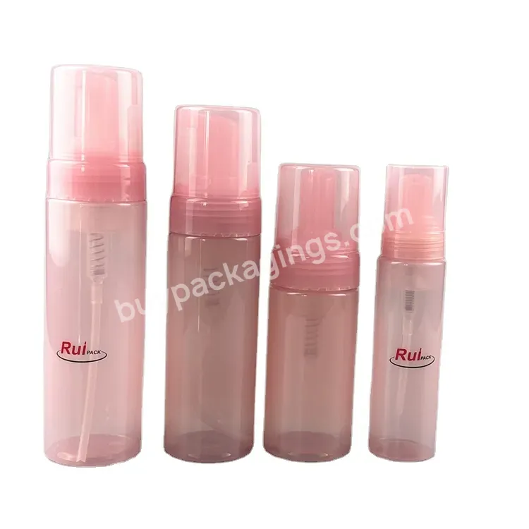 Luxury Plastic Foam Bottle 100 Ml 150 Ml 200ml Pet Cosmetic Liquid Soap Dispenser With Foam Lotion Pump Bottle Plastic