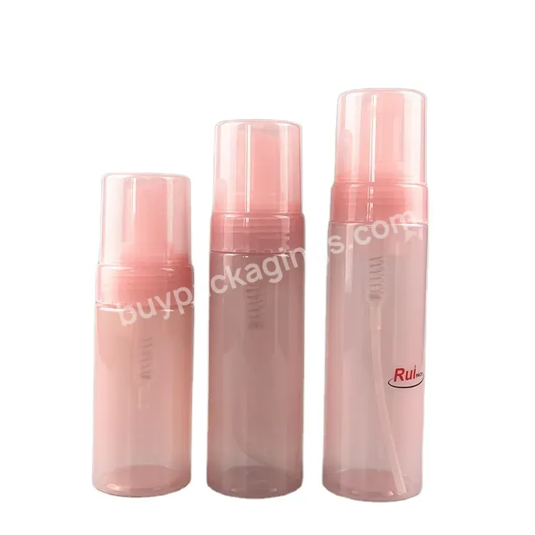 Luxury Plastic Foam Bottle 100 Ml 150 Ml 200ml Pet Cosmetic Liquid Soap Dispenser With Foam Lotion Pump Bottle Plastic