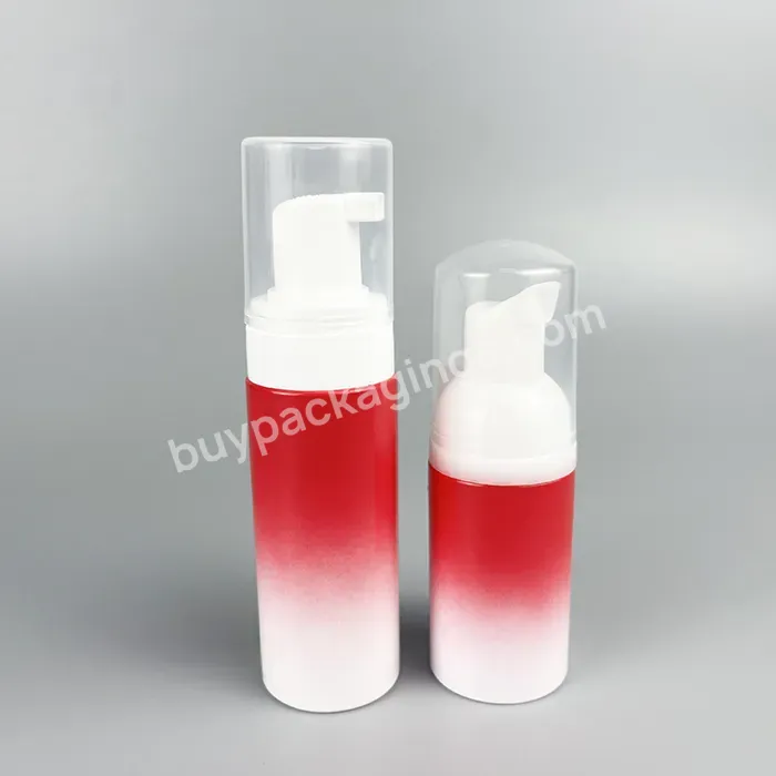 Luxury Plastic Foam Bottle 100ml 150 Ml 200ml Cylinder Pet Cosmetic Liquid Soap Dispenser With Foam Lotion Pump Bottle Plastic