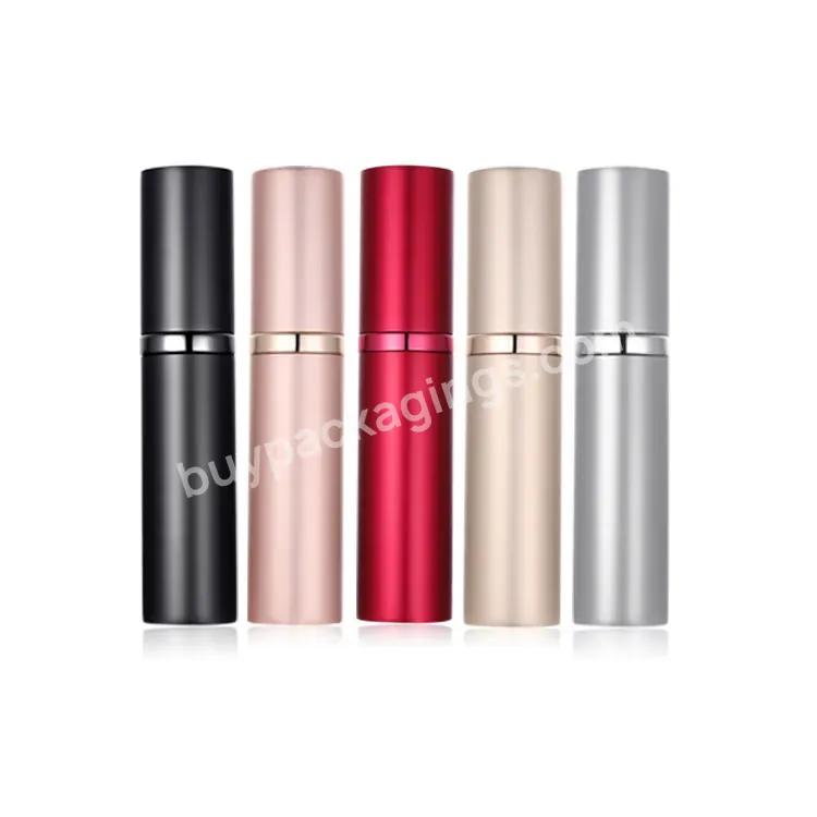 Luxury Portable Mini Empty Refillable Aluminium Metal Perfume Atomizer Refillable Perfume Spray Bottle