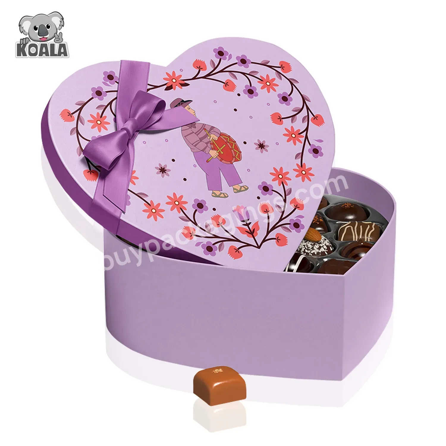 Luxury Printing I Love You Birthday Wedding Suprising Paper Cardboard Strawberry Candy Heart Chocolate Gift Box