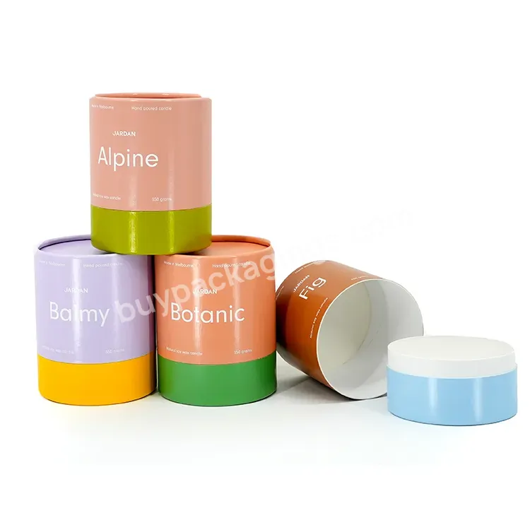 Luxury Recyclable Small Skin Care Cardboard Cylinder Tubes Round Cosmetics Paper Packaging Tube
