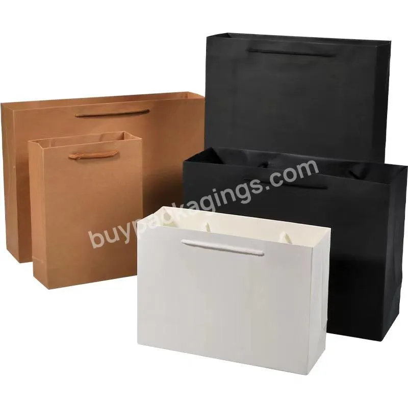 Luxury Ribbon Handle Bag Custom Packaging Boutique Retail Paper Gift Bag Hot Selling Paper Bag for Children Gift Food 100 Pcs