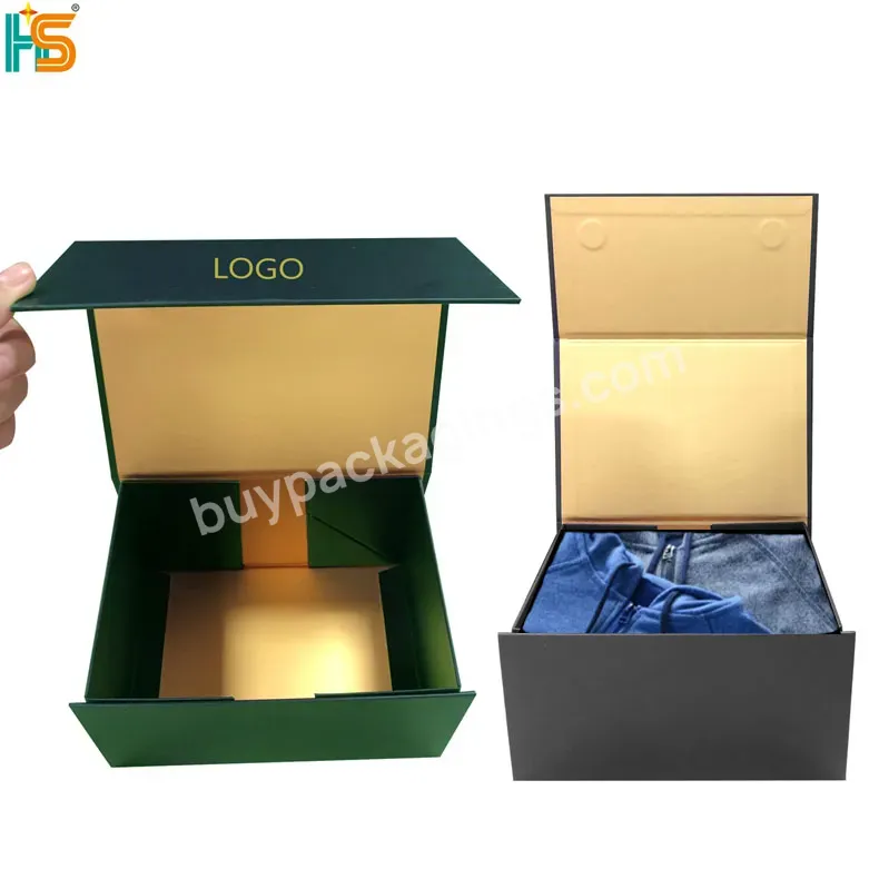Luxury Scatola Regalo Cardboard Foldable Boxes Custom Logo Magnetic Packaging Box For Hoodies