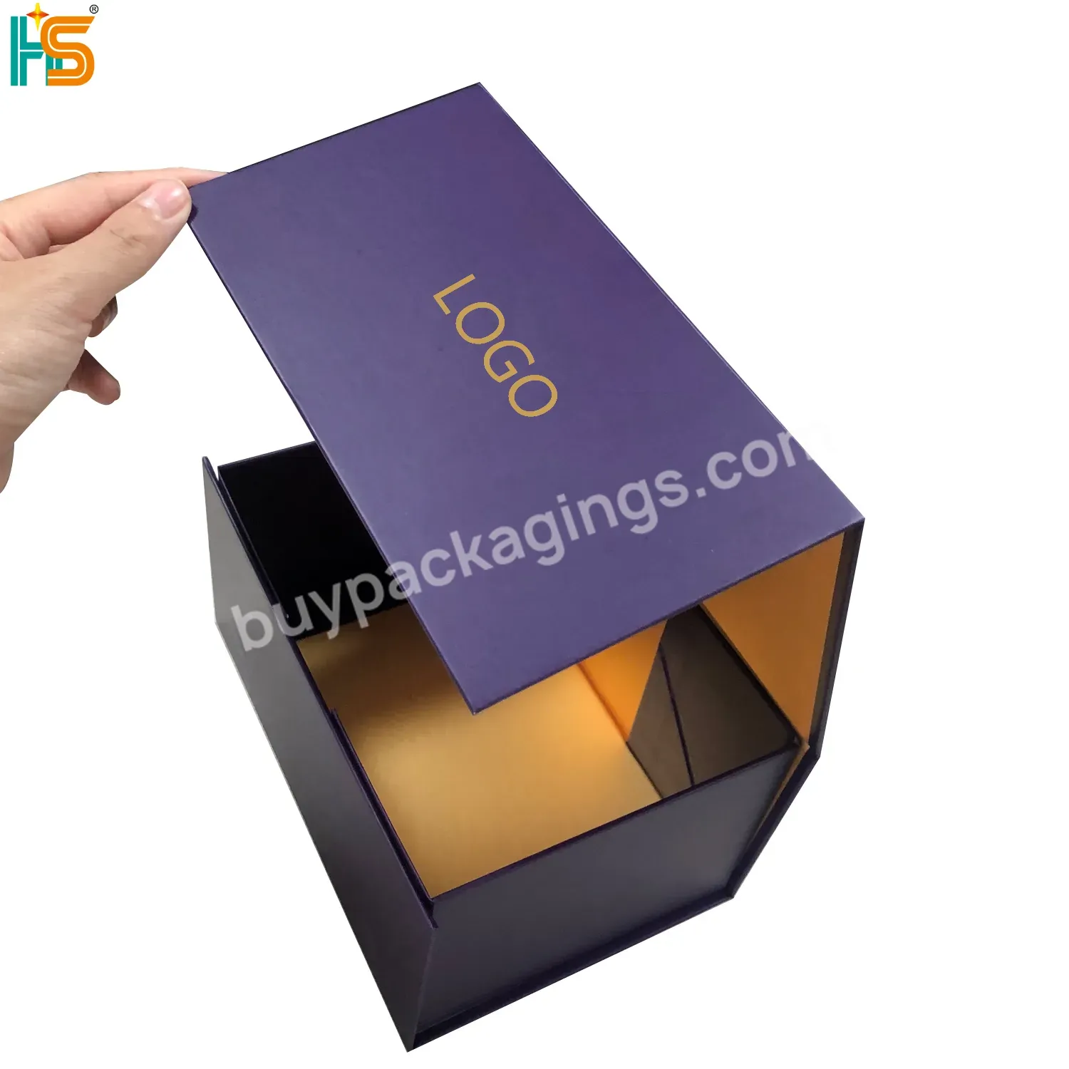 Luxury Scatola Regalo Cardboard Foldable Boxes Custom Logo Magnetic Packaging Box For Hoodies