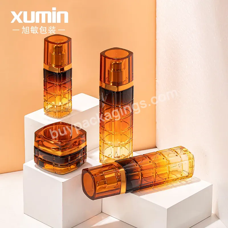 Luxury Skincare Cosmetic Empty 1oz Glass Dropper Oil Lotion Bottle Set Packaging Container For 50g 40ml 100ml 120ml Glass Bottle