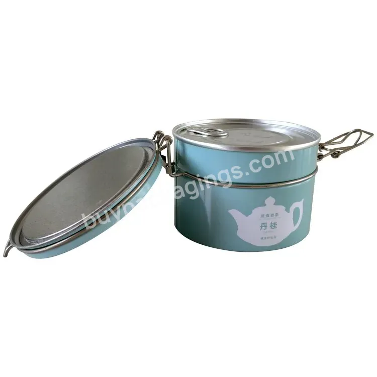 Luxury Tea Tins China Supplier Empty Metal Tea Can For Round Tea Tin Canister Multi Color Tin Box