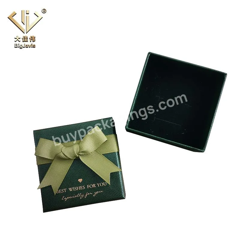 Luxury velvet jewelry jewellery necklace ring custom logo gift paper jewelry box jewelry packaging