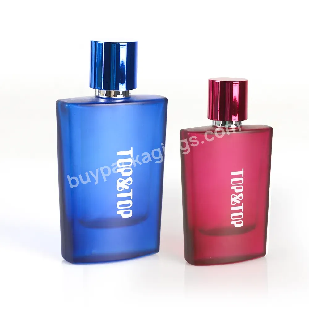 Luxury Vintage Cosmetic Essential Oil Botol Parfum 30ml 50ml Empty Botellas Para Perfume Glass Spray Fragrance Perfume Bottle