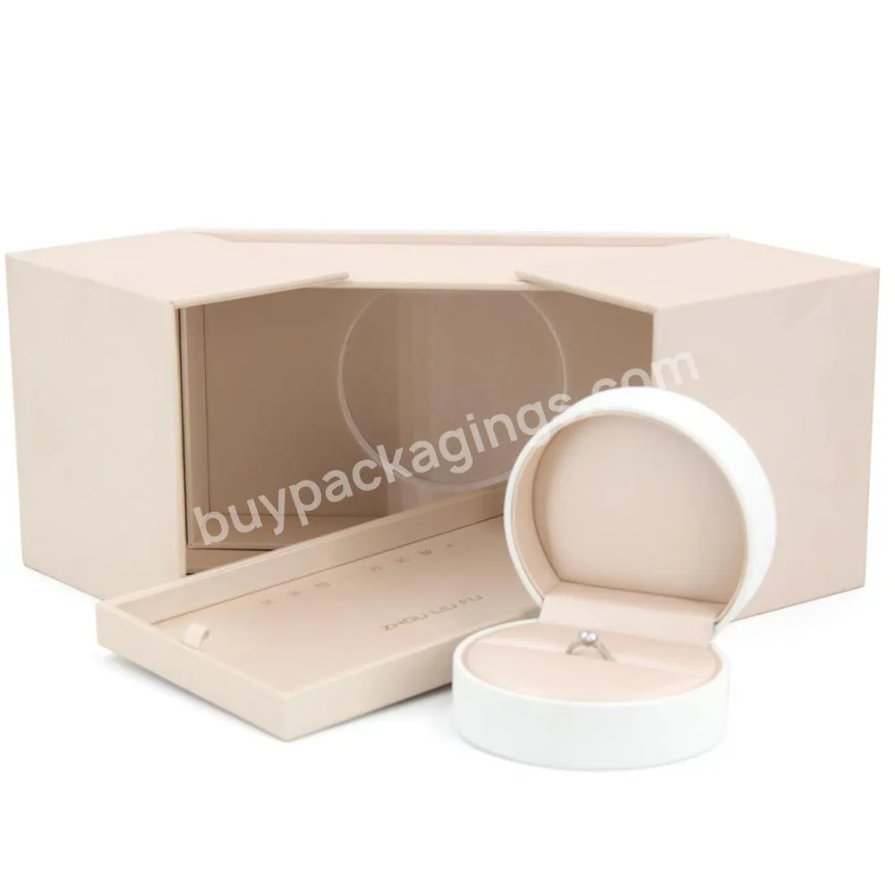 Luxury White Cardboard Paper Bracelet Necklace Ring Packaging Jewelry Boxes Packaging with Custom Logo Design Jewelry Gift Box