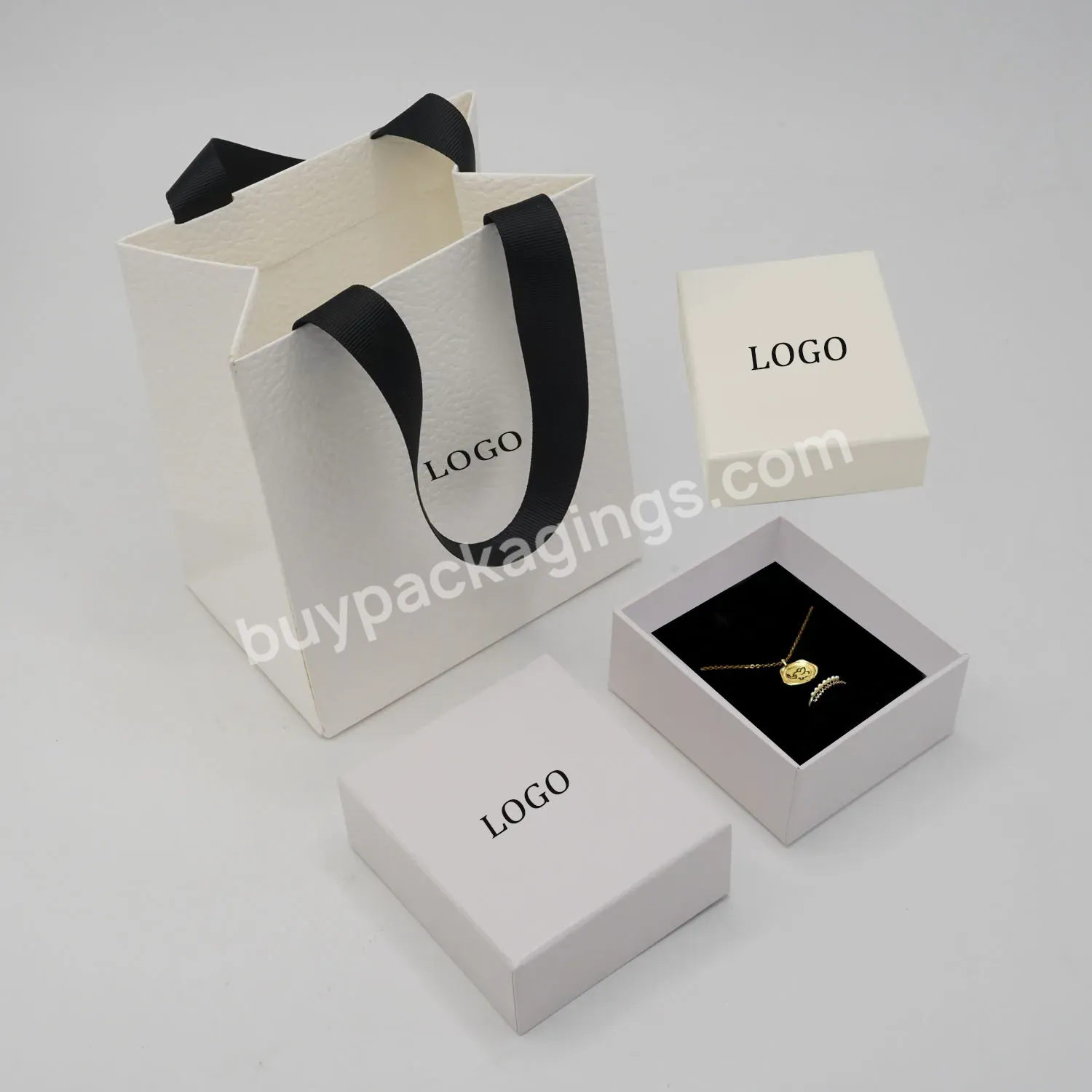 Luxury White Small Box Packaging Custom Printed Logo Jewelry Box With Pouch Bag - Buy Jewelry Bags With Logo Custom,Jewelry Box With Bag,Jewelry Box With Pouch Bag.