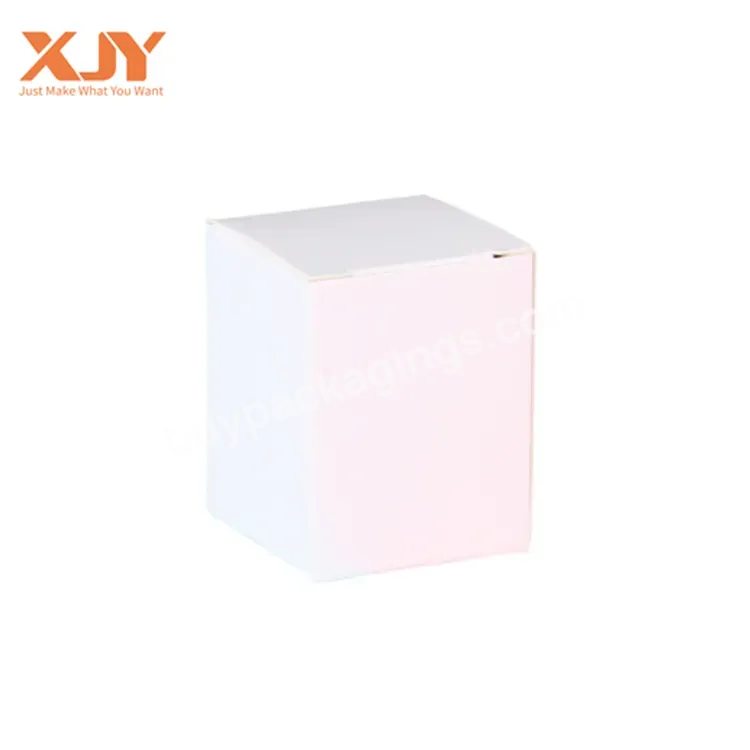 Luxury Wholesale Brand Logo Silver Foil Printing High Quality Candle Jar Package Paper Boxes