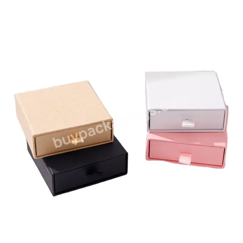 Luxury Wholesale Cheap Jewelry Box Custom Color And Insert Slip Drawer Case Paper Boxes