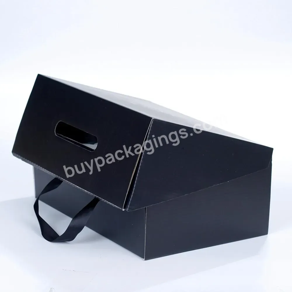 Luxury Wholesale Custom Color Packaging Box Cosmetic Mailer Boxes With Ribbon Handles