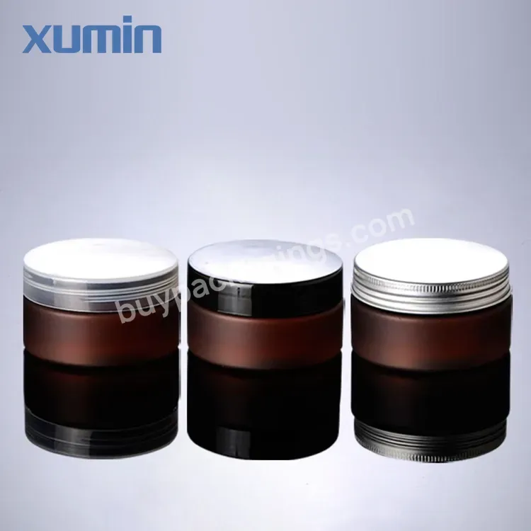 Luxury Wholesale Food Grade 100g 120g 150g 200g 250g 300g 400g 500g Amber Clear Pet Plastic Jar With Aluminum Plastic Screw Cap