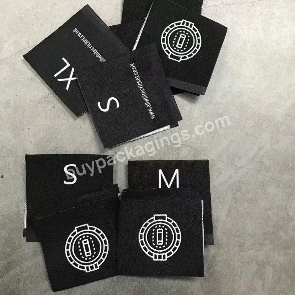 Luxury Woven Labels For Clothing,High Density Damask Labels,Custom Woven Labels With Size