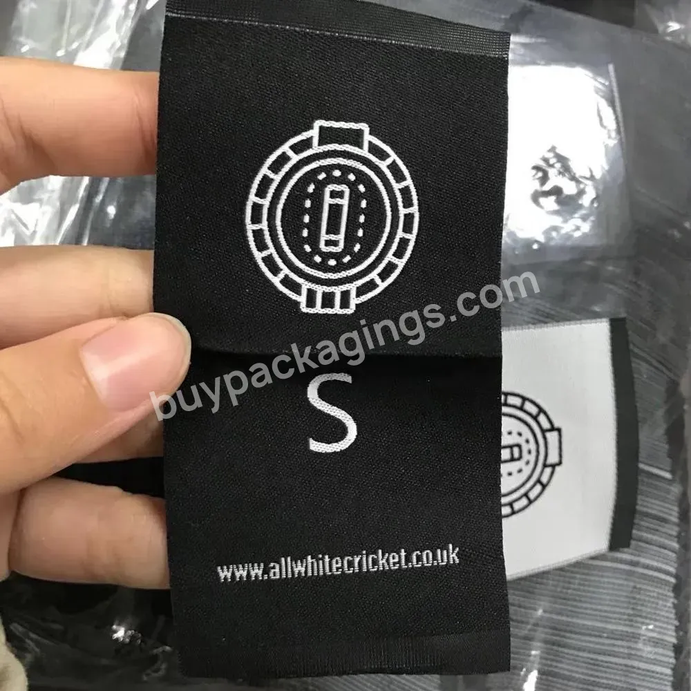 Luxury Woven Labels For Clothing,High Density Damask Labels,Custom Woven Labels With Size