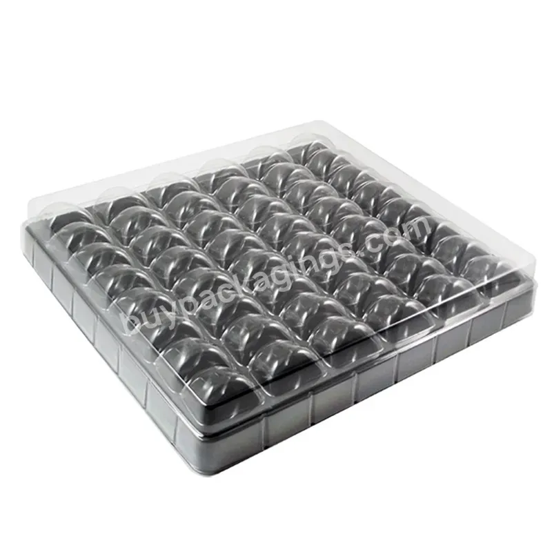 Macaroons Packing Box With Clear Lid Disposable Plastic Macaron Blister Boxes