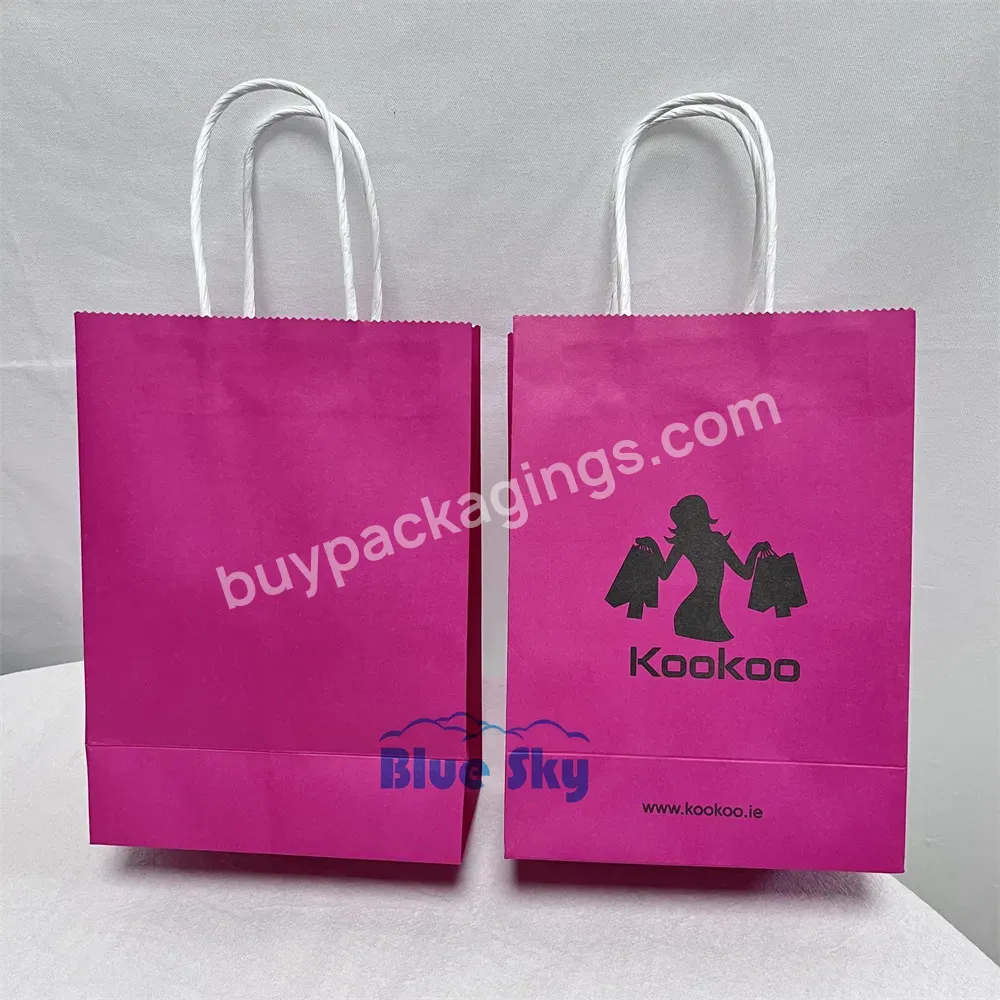 Made In China 180 Grams Custom Printed Logo Kraft Paper Bag Processing Shopping Gift Paper Bag Processing - Buy Shopping Paper Bag,Paper Packagaing Bag,Kraft Paper With Handle.