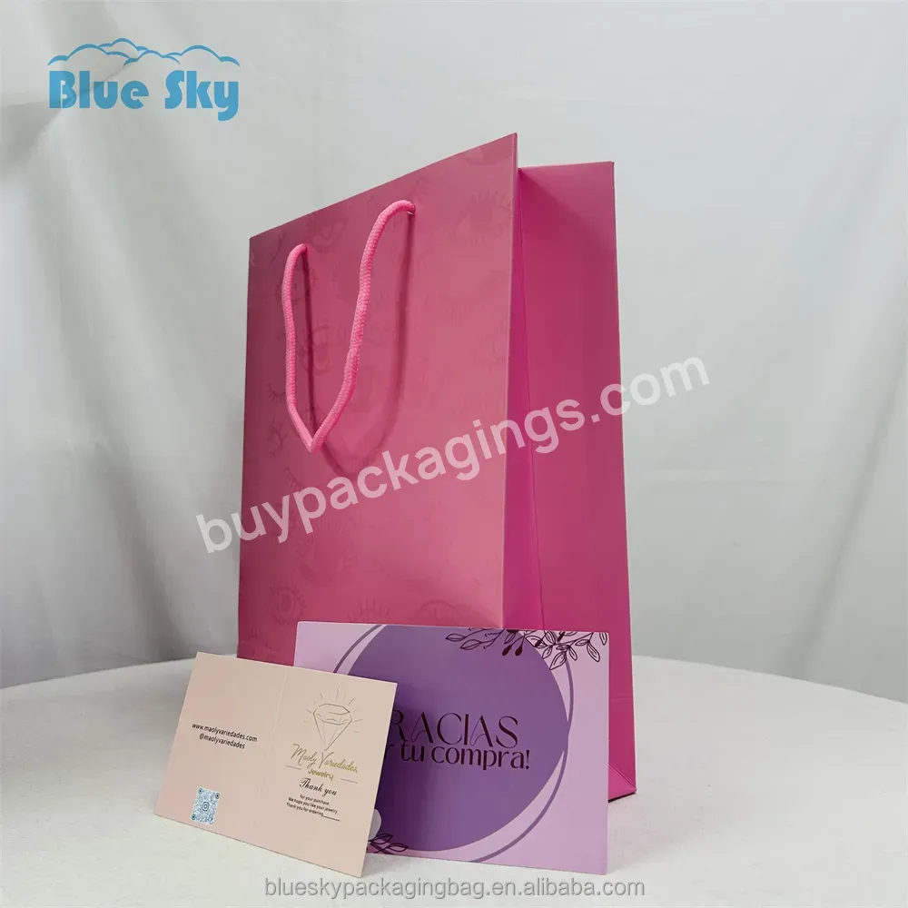 Made In China Custom Uniquecolour Printing Commercial Luxury Shopping Gift Paper Bag Recycle Bag