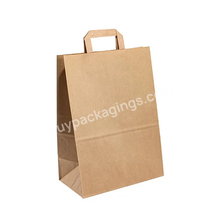Made In China Gift Use 100gsm Brown Kraft Shopping Paper Bag