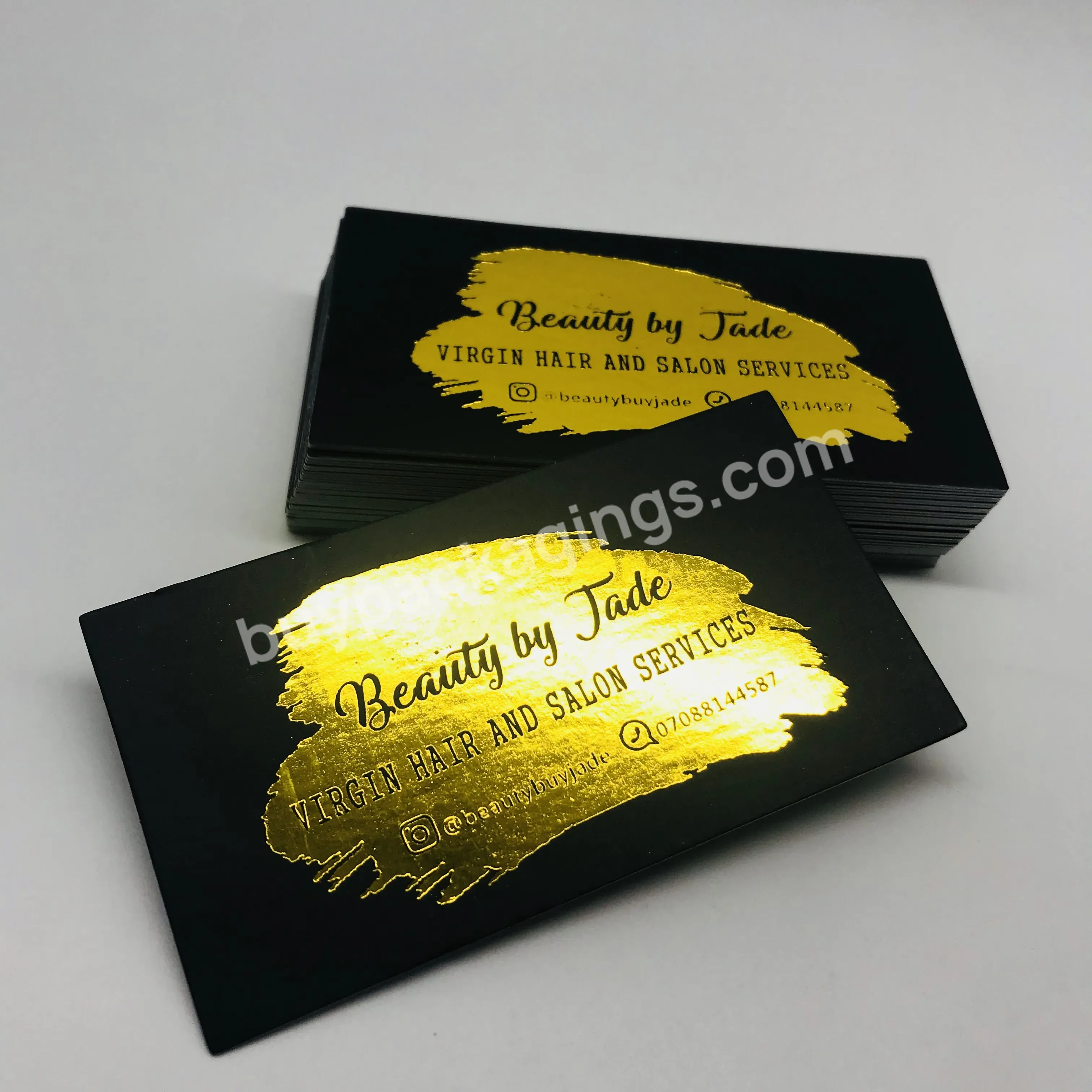 Made In China Stamping Process Material Wholesale Custom Luxury Cute Fashion Style Standard Size Printed Business Card