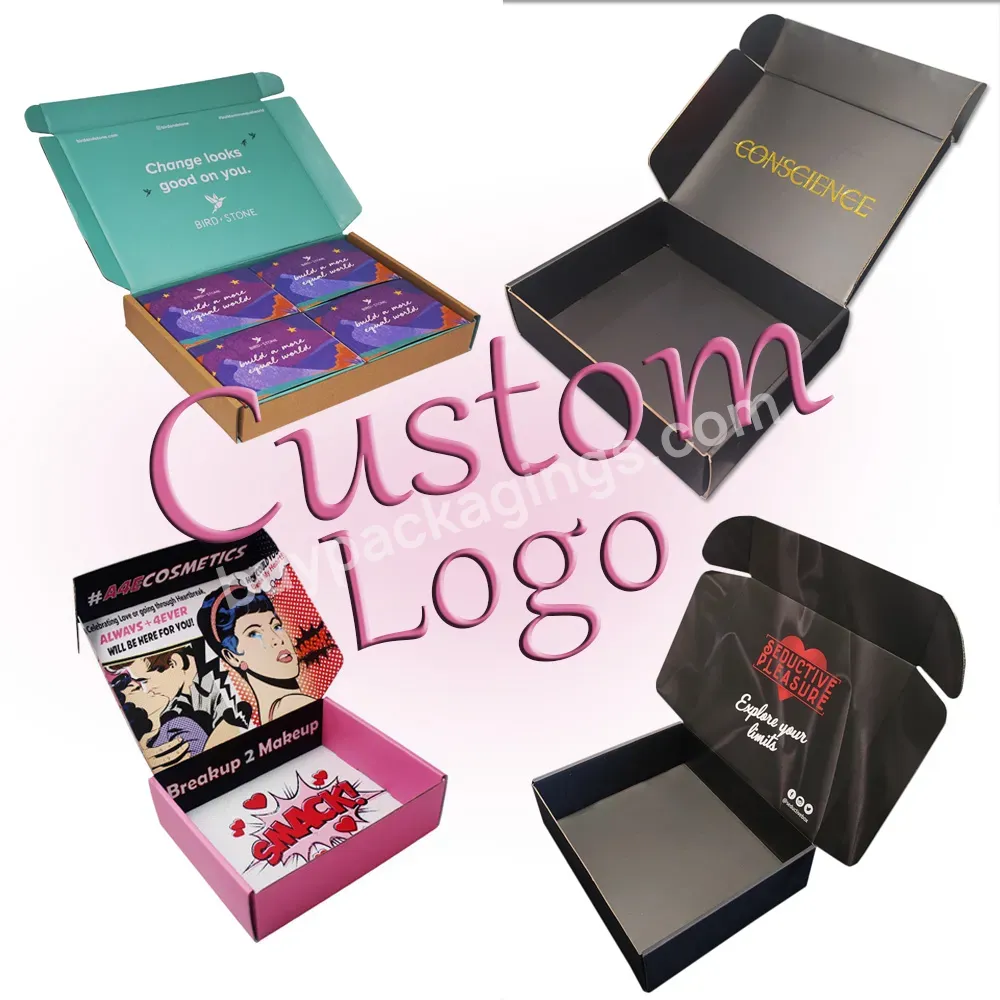 Mailer Box Manufacture Customized Colored Corrugated Boxes With Custom Logo Printed,Durable Apparel Packaging Boxes For Cloth