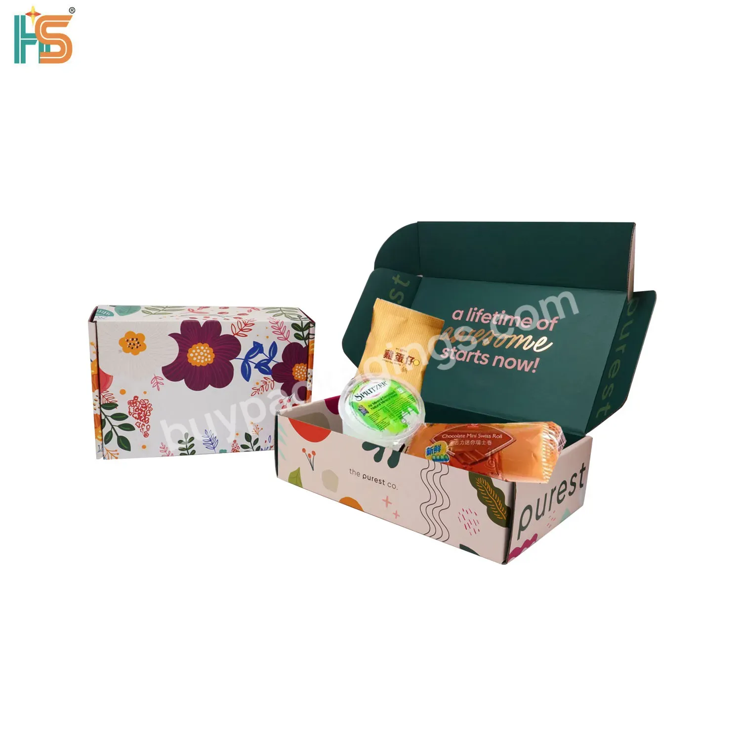 Mailer Monthly Gifts Snacks Products Packaging Boxes Custom Logo Vegan Subscription Box