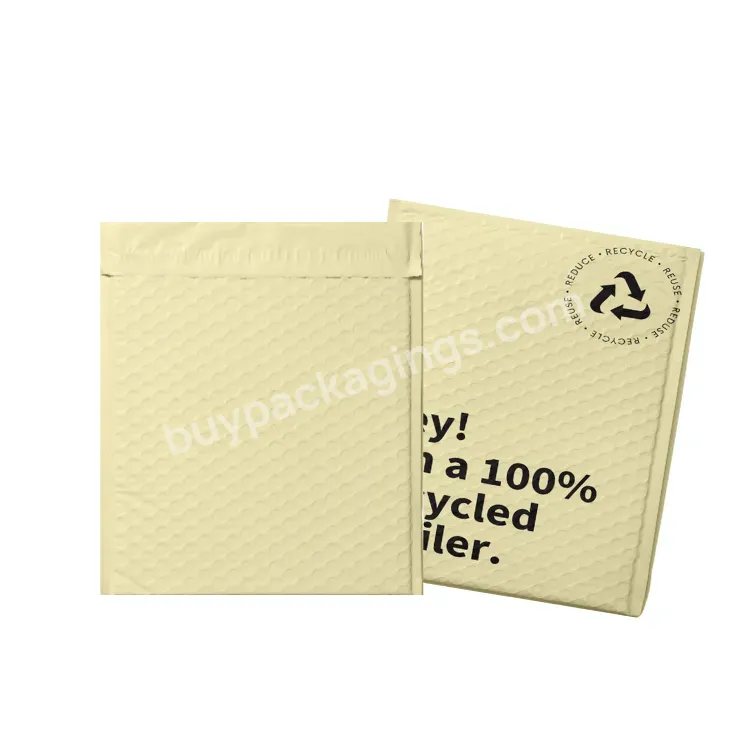 Mailing Bags Plastic Big Print Small Logo Biodegradable Poly Bubble Mailer Envelope Custom Shipping