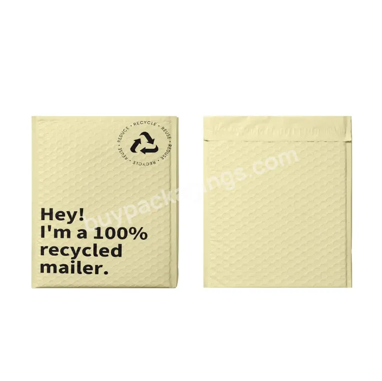 Mailing Bags Plastic Big Print Small Logo Biodegradable Poly Bubble Mailer Envelope Custom Shipping